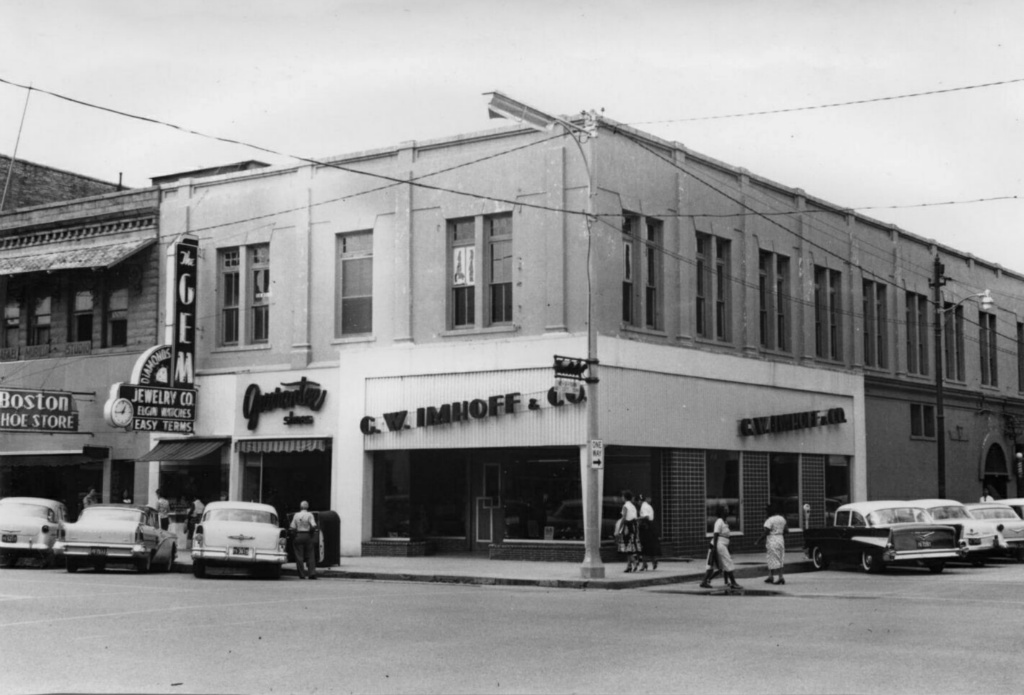 Boston Shoe Store, The Gem Jewelry Co., Guarantee Shoes and CW Imhoff & Co. on Procter